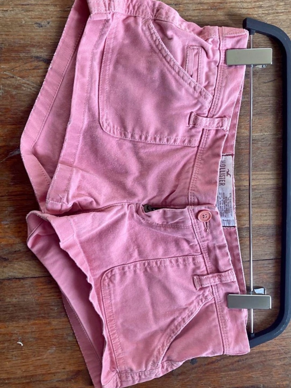 Y2K Hollister Pink Denim-Style Shorts